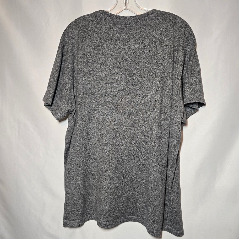 US Polo Assn Mens XL V-Neck T-Shirt Gray Heather Short Sleeve Cotton - Picture 4 of 6